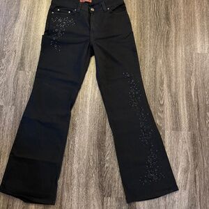 MU Jeans preowned. Beautifully beaded,  leg flare